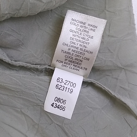 J. Jill Light Olive Green Sheer Top - Picture 6 of 7